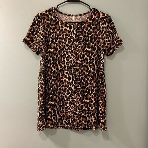 NWOT … LIME N CHILI “Size: S”Leopard Print Blouse